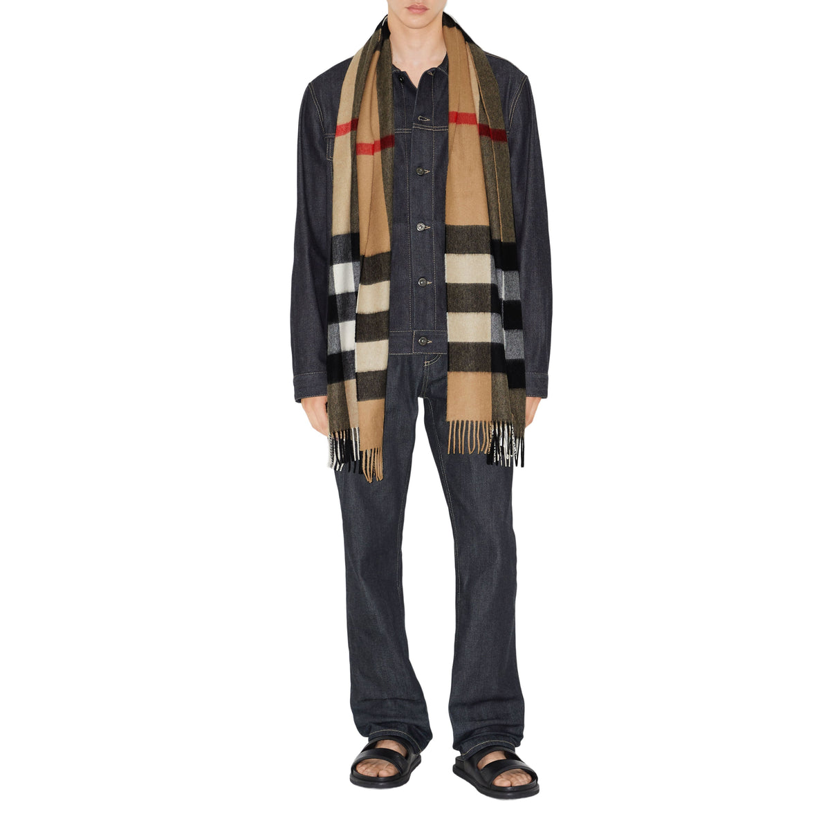 CASHMERE SCARVES ARC BEIGE/ ARC BEIGE