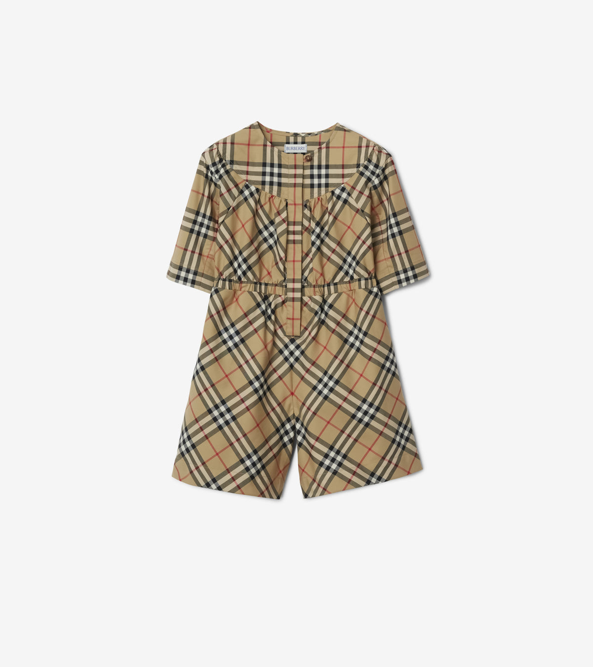 KID GIRL OVERALLS ARCHIVE BEIGE IP CHK