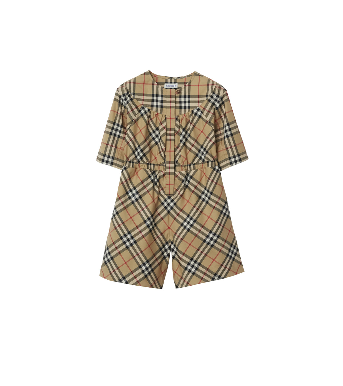 KID GIRL OVERALLS ARCHIVE BEIGE IP CHK