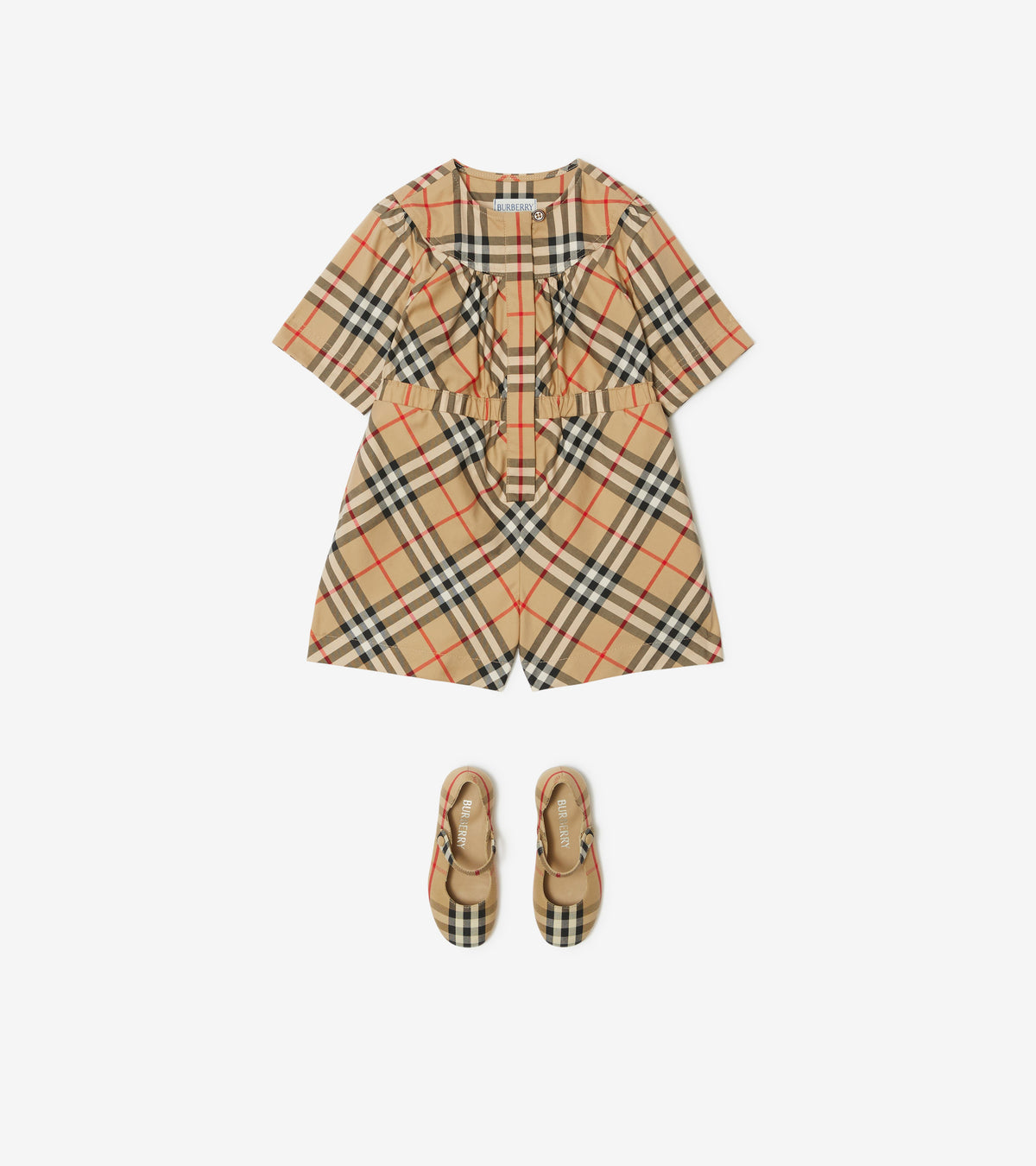 INF GIRL OVERALLS ARCHIVE BEIGE IP CHK