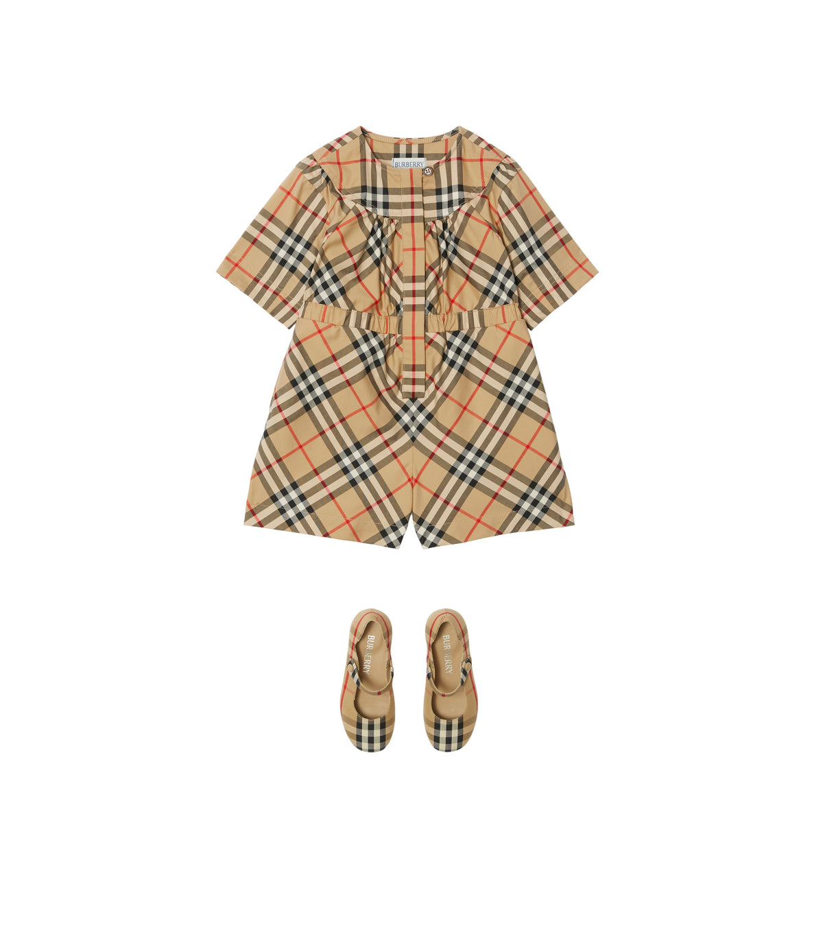 INF GIRL OVERALLS ARCHIVE BEIGE IP CHK