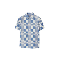 KID BOY WOVEN TOPS PAT IP BLEU PÂLE