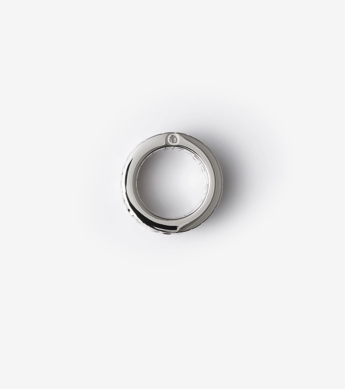 W RING ARGENT