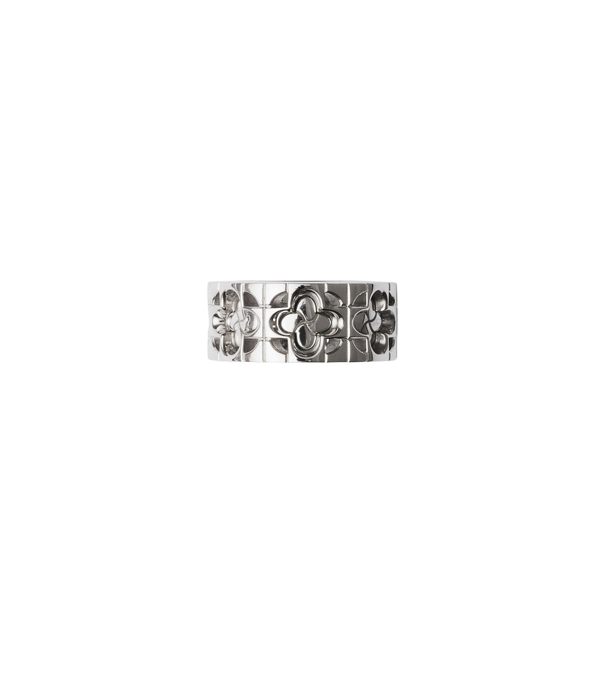 W RING ARGENT