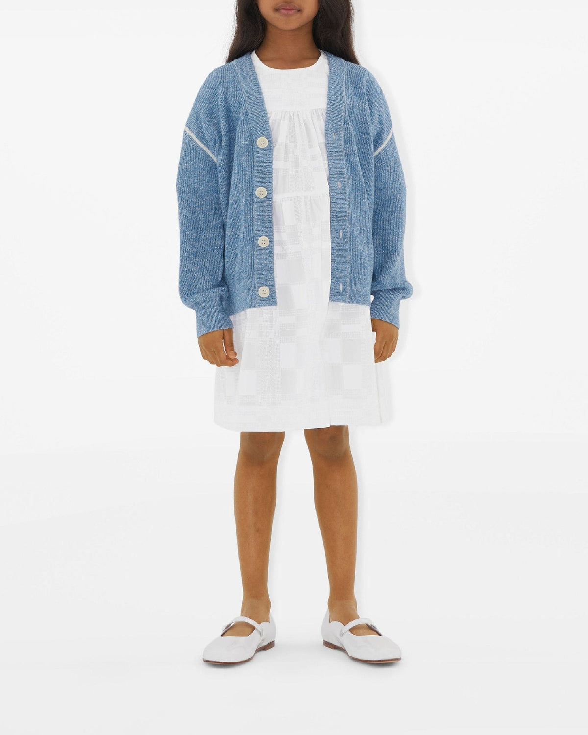 KID BOY CARDIGANS BLUE CLAIR MÉLANGE