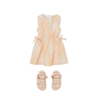 INF GIRL DRESSES PASTEL PEACH IP CHK