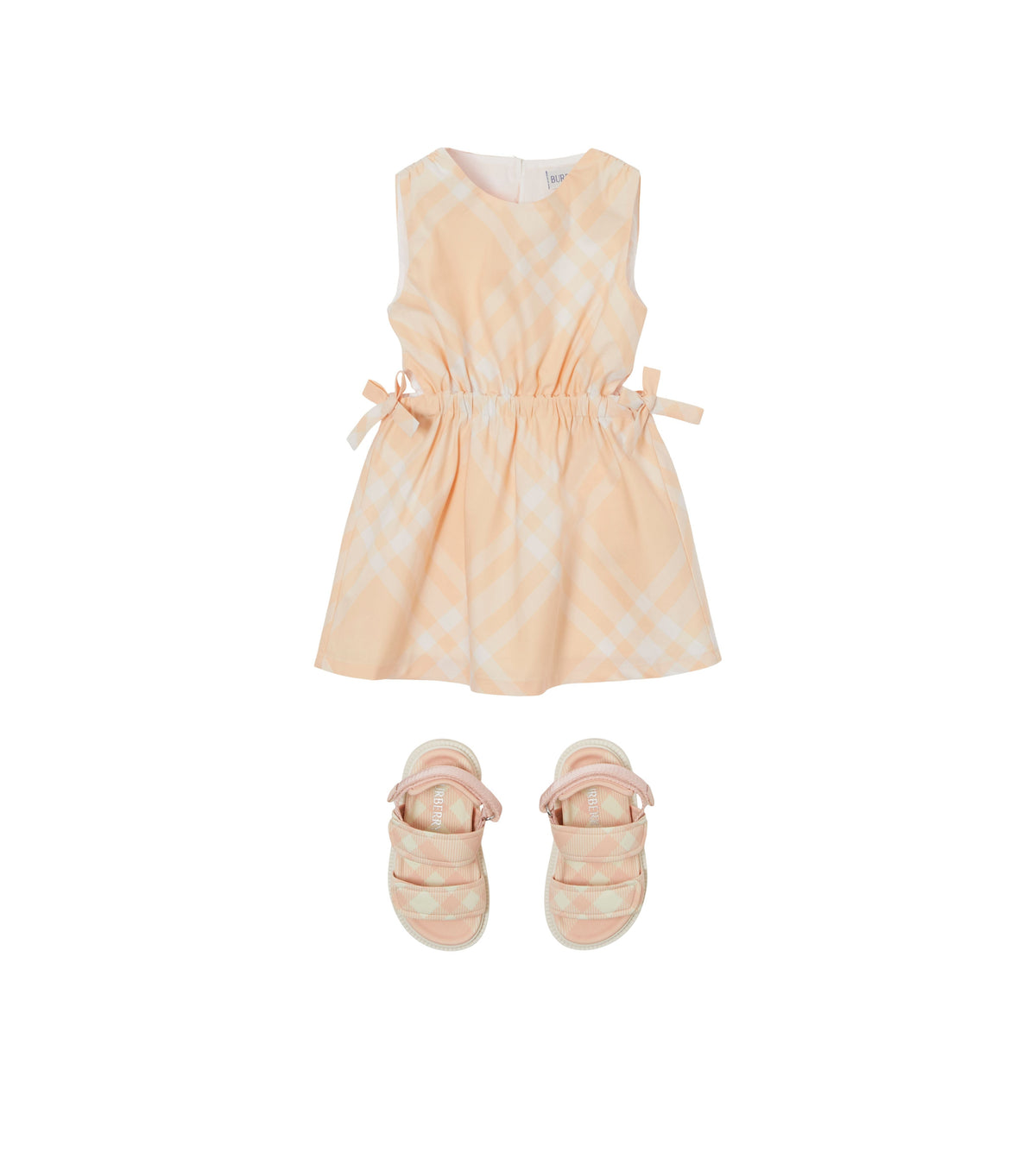 INF GIRL DRESSES PASTEL PEACH IP CHK