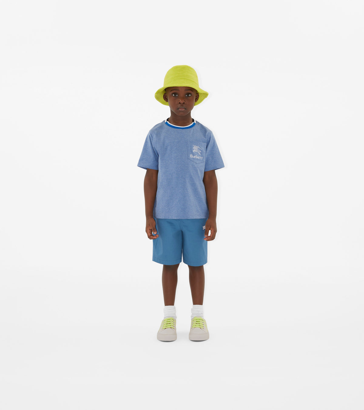 KID BOY T-SHIRTS BLUE CLAIR MÉLANGE