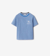 KID BOY T-SHIRTS BLUE CLAIR MÉLANGE