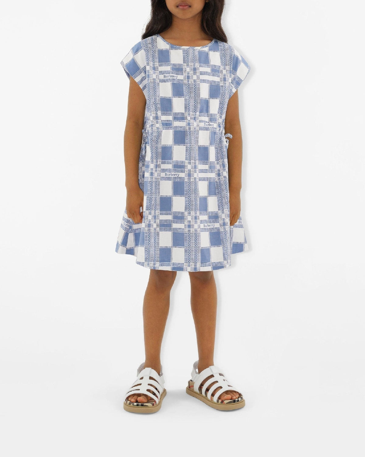 KID GIRL DRESSES PAT IP BLEU PÂLE