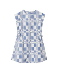 KID GIRL DRESSES PAT IP BLEU PÂLE