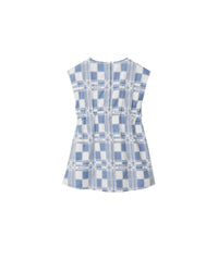 KID GIRL DRESSES PAT IP BLEU PÂLE