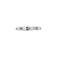 W BRACELET ARGENT/OR/CLAIR