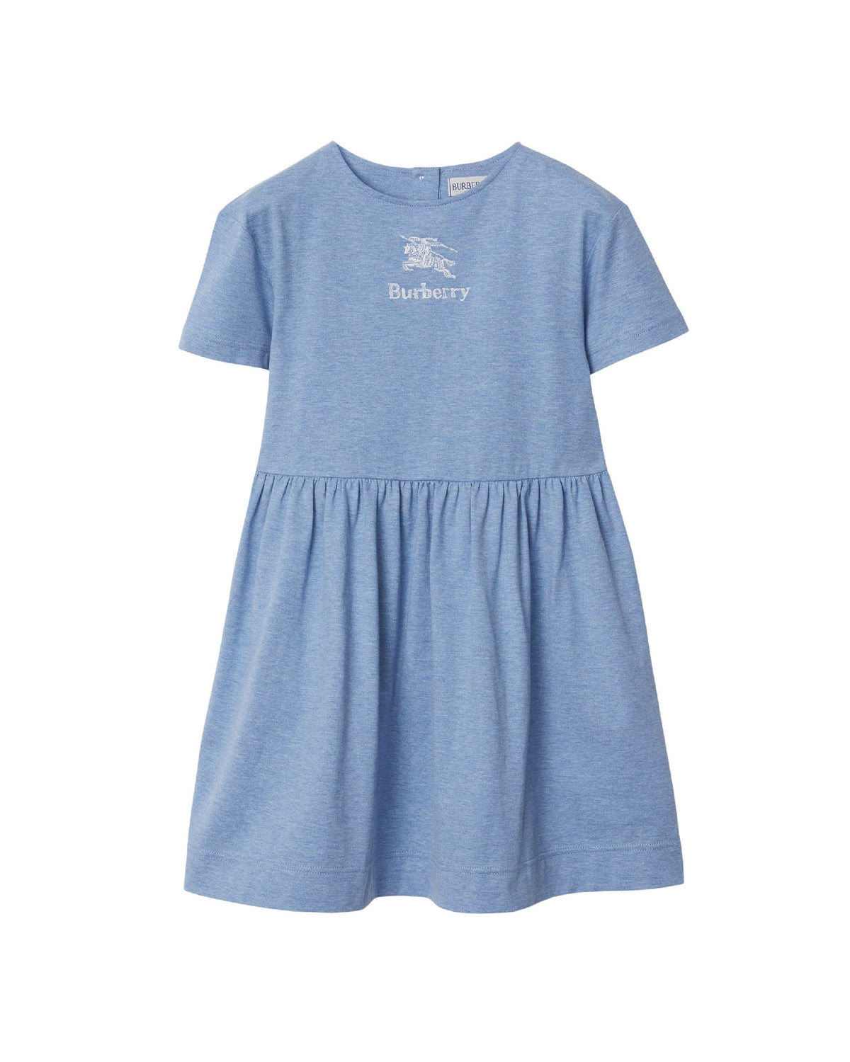 KID GIRL JERSY DRESS BLUE CLAIR MÉLANGE