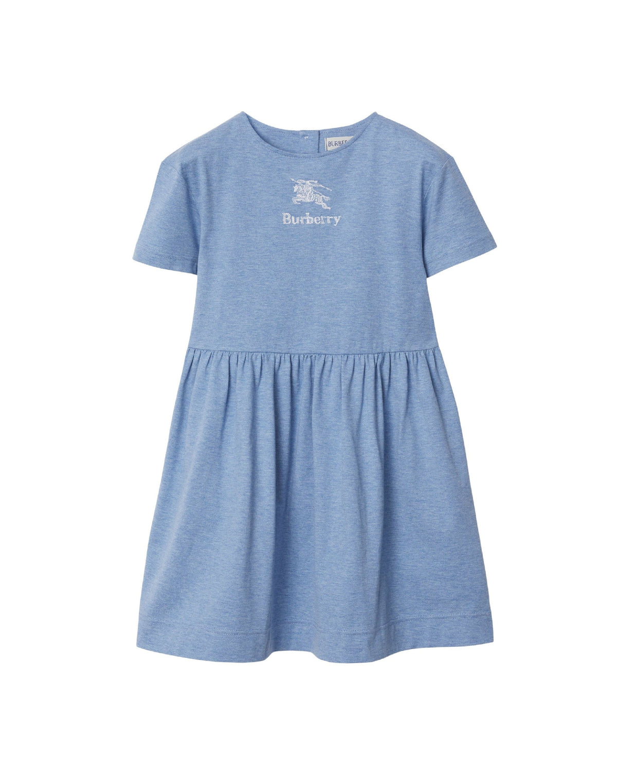 KID GIRL JERSY DRESS BLUE CLAIR MÉLANGE