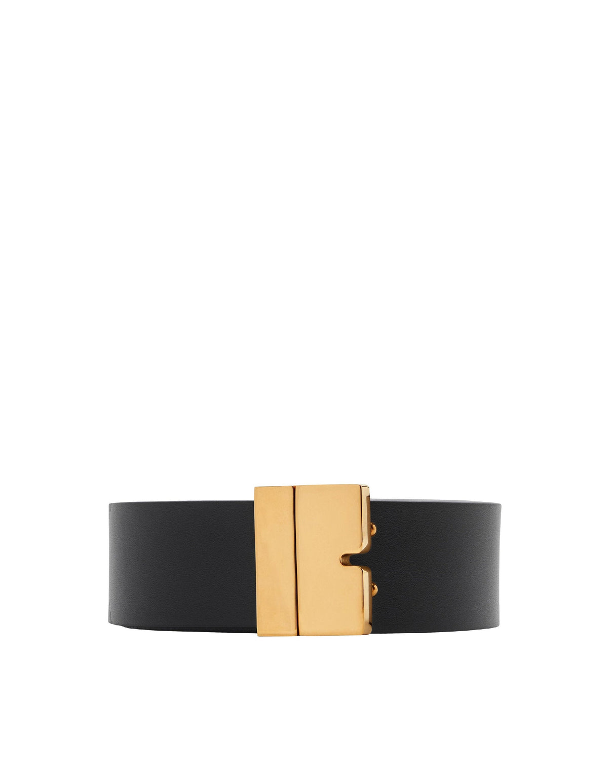 M BELT BLACK/ BRASS