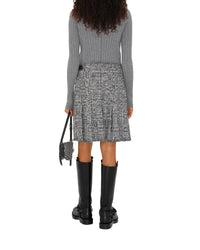 W KNIT CARDIGAN GRIS CLAIR MÉLANGE