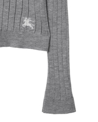 W KNIT CARDIGAN GRIS CLAIR MÉLANGE