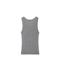 W KNIT TANK GRIS CLAIR MÉLANGE