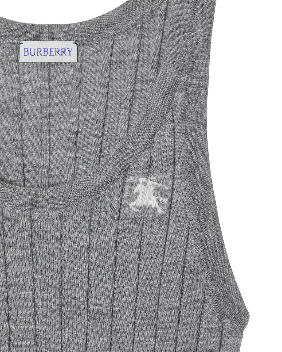 W KNIT TANK GRIS CLAIR MÉLANGE