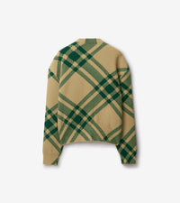 W KNIT CARDIGAN FLAX IP CHECK