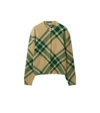 W KNIT CARDIGAN FLAX IP CHECK