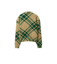 W KNIT CARDIGAN FLAX IP CHECK