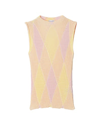 W KNIT TANK MOTIF IP CAMÉE