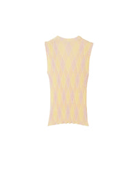W KNIT TANK MOTIF IP CAMÉE