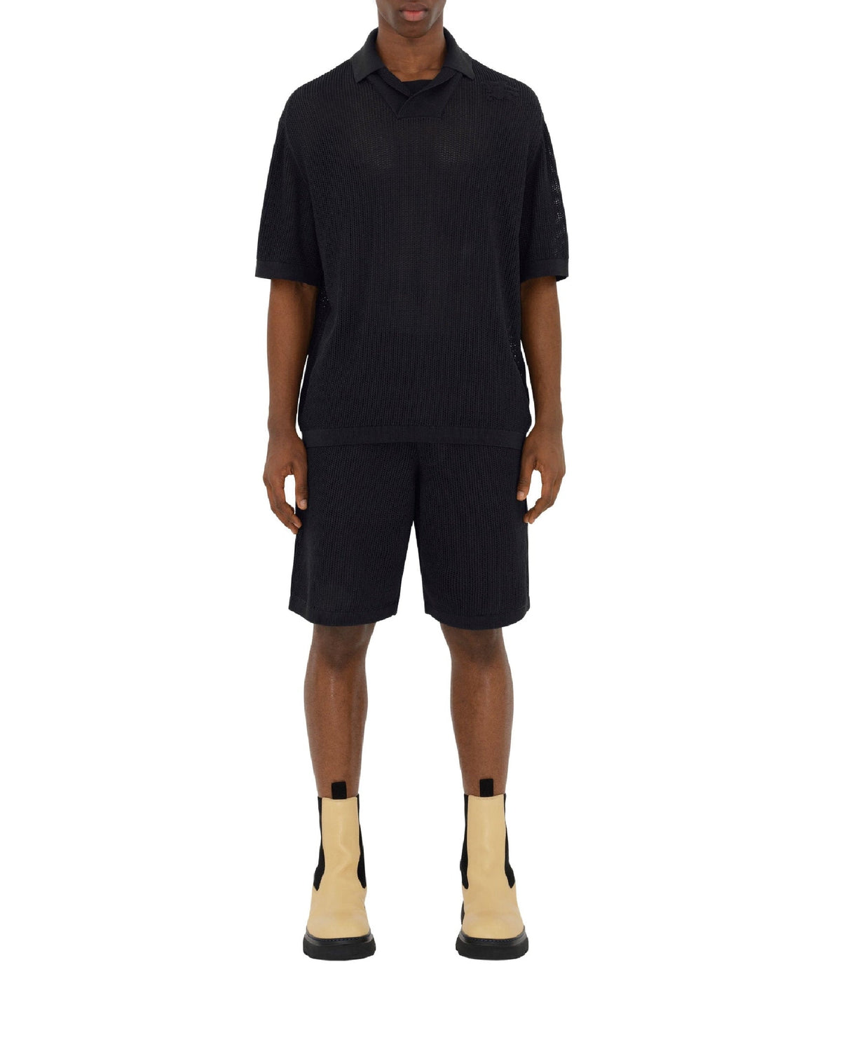 M KNIT SHORTS ONYX