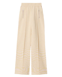 W KNIT TROUSERS MOTIF IP CAMÉE