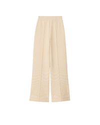 W KNIT TROUSERS MOTIF IP CAMÉE