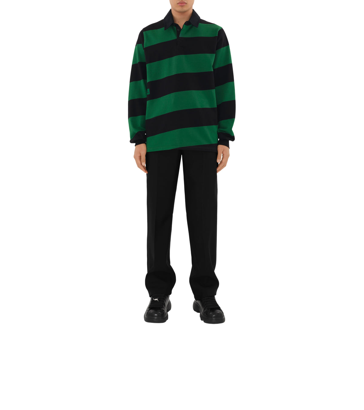 M JWEAR RUGBY TOP MOTIF IP NOIR