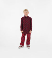 KID BOY SHIRTS BORDEAUX IP CHK