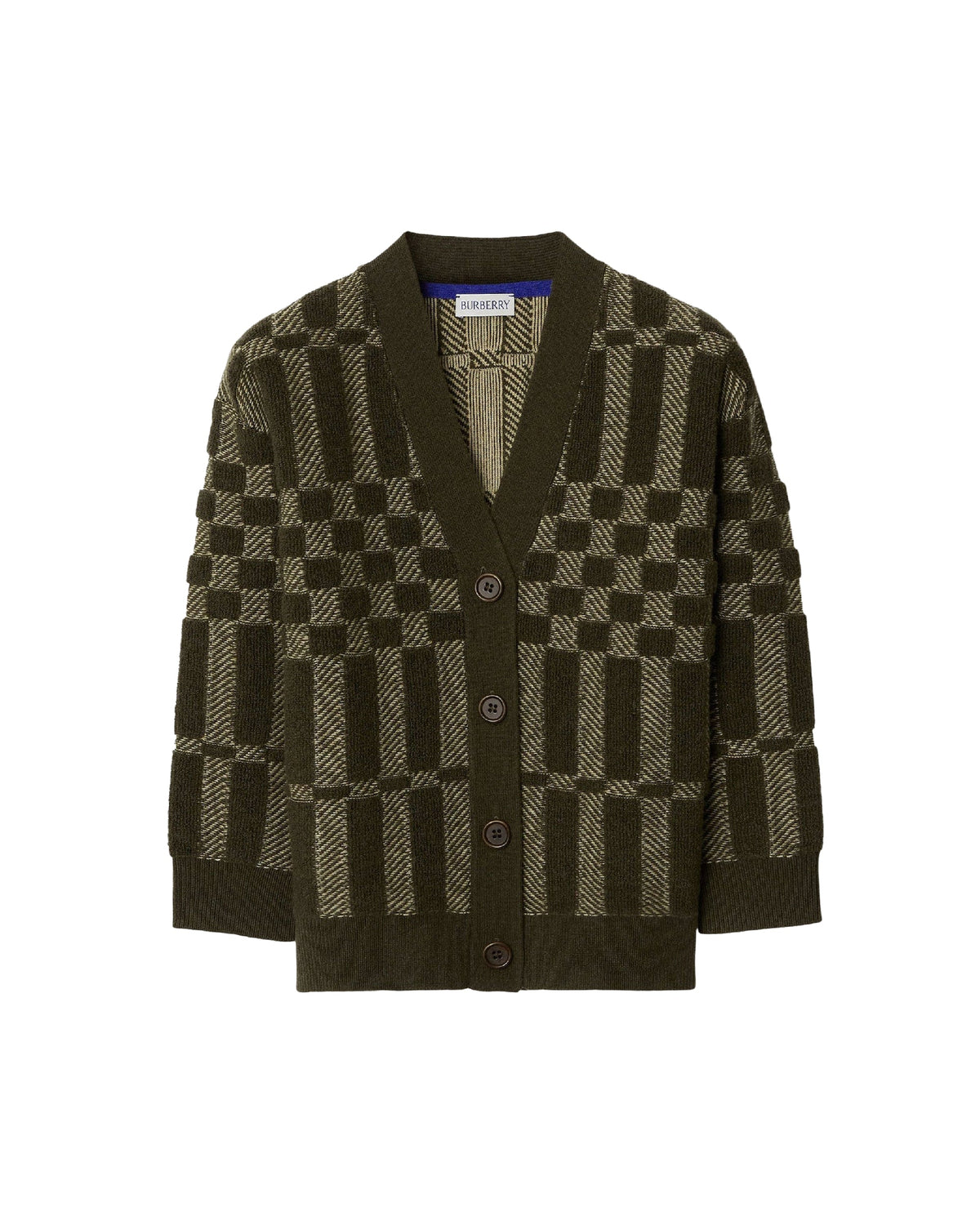 KID GIRL CARDIGANS DARK KAKI GREEN CK