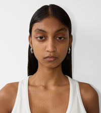 W EARRINGS ARGENT