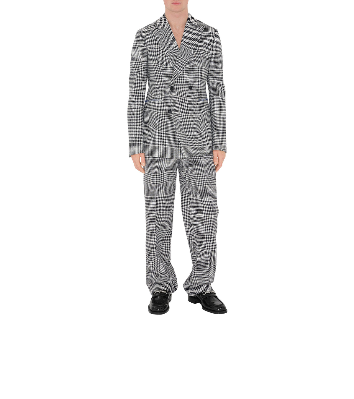 M TAILORED TROUSERS PTTN IP MONOCHROME