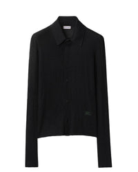 W KNIT POLO NOIR