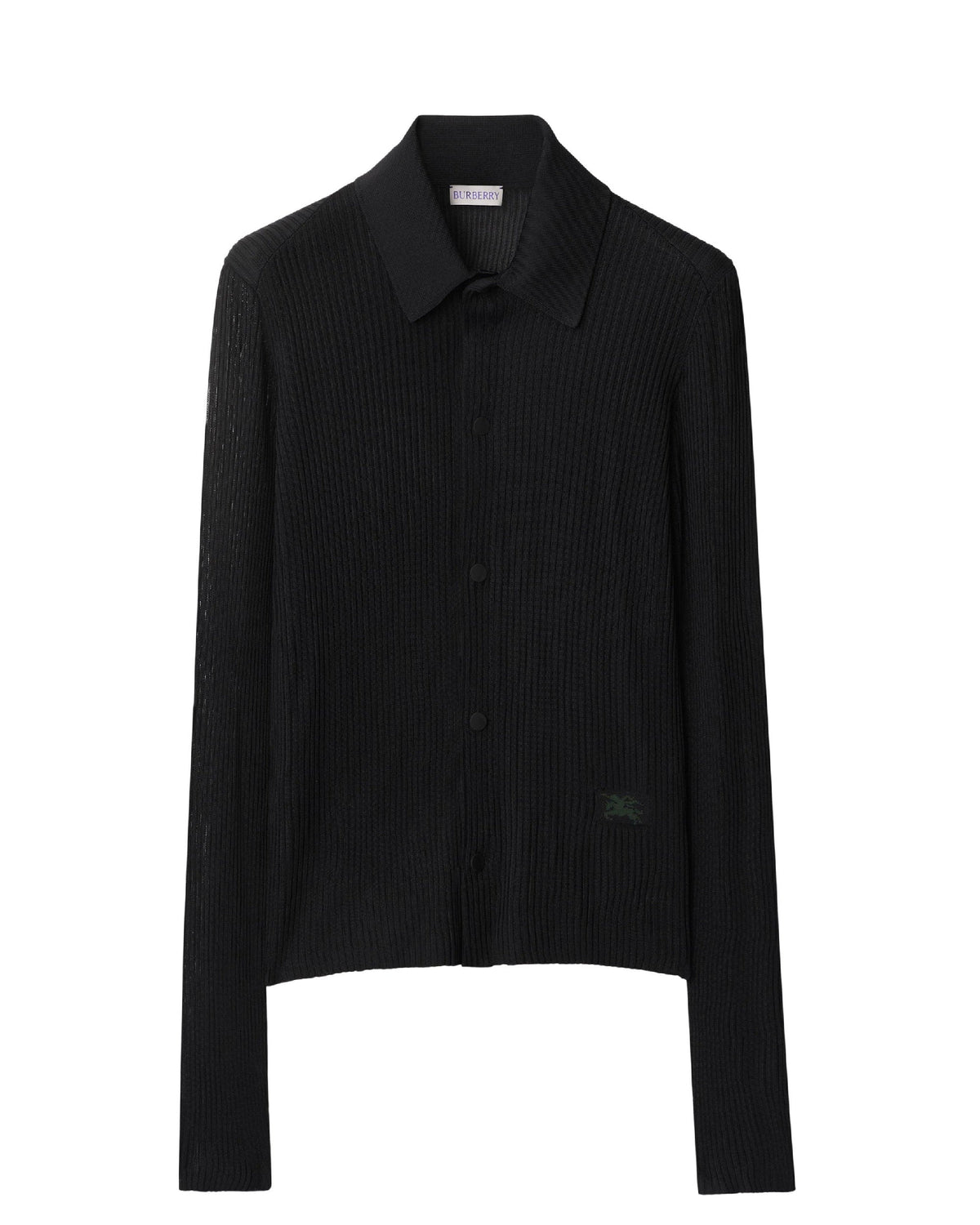 W KNIT POLO NOIR