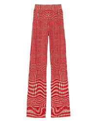 W KNIT TROUSERS MOTIFS PILLAR IP