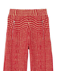 W KNIT TROUSERS MOTIFS PILLAR IP