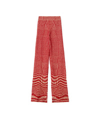 W KNIT TROUSERS MOTIFS PILLAR IP