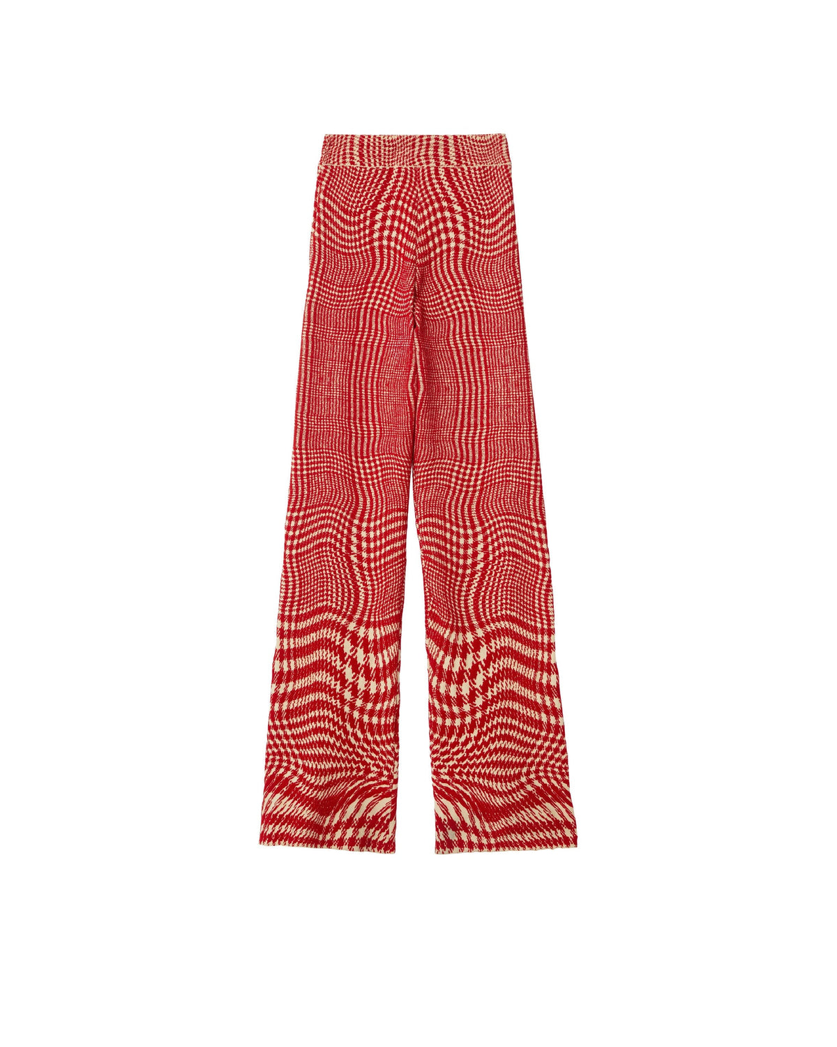 W KNIT TROUSERS MOTIFS PILLAR IP