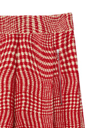 W KNIT TROUSERS MOTIFS PILLAR IP