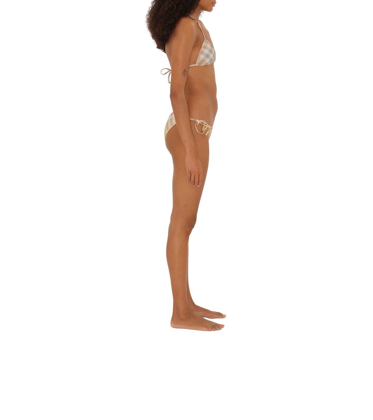 W SWIMW TWO PIECE FLAX IP CHECK