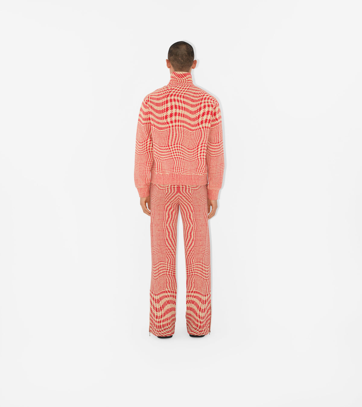 M KNIT JACKET MOTIFS PILLAR IP