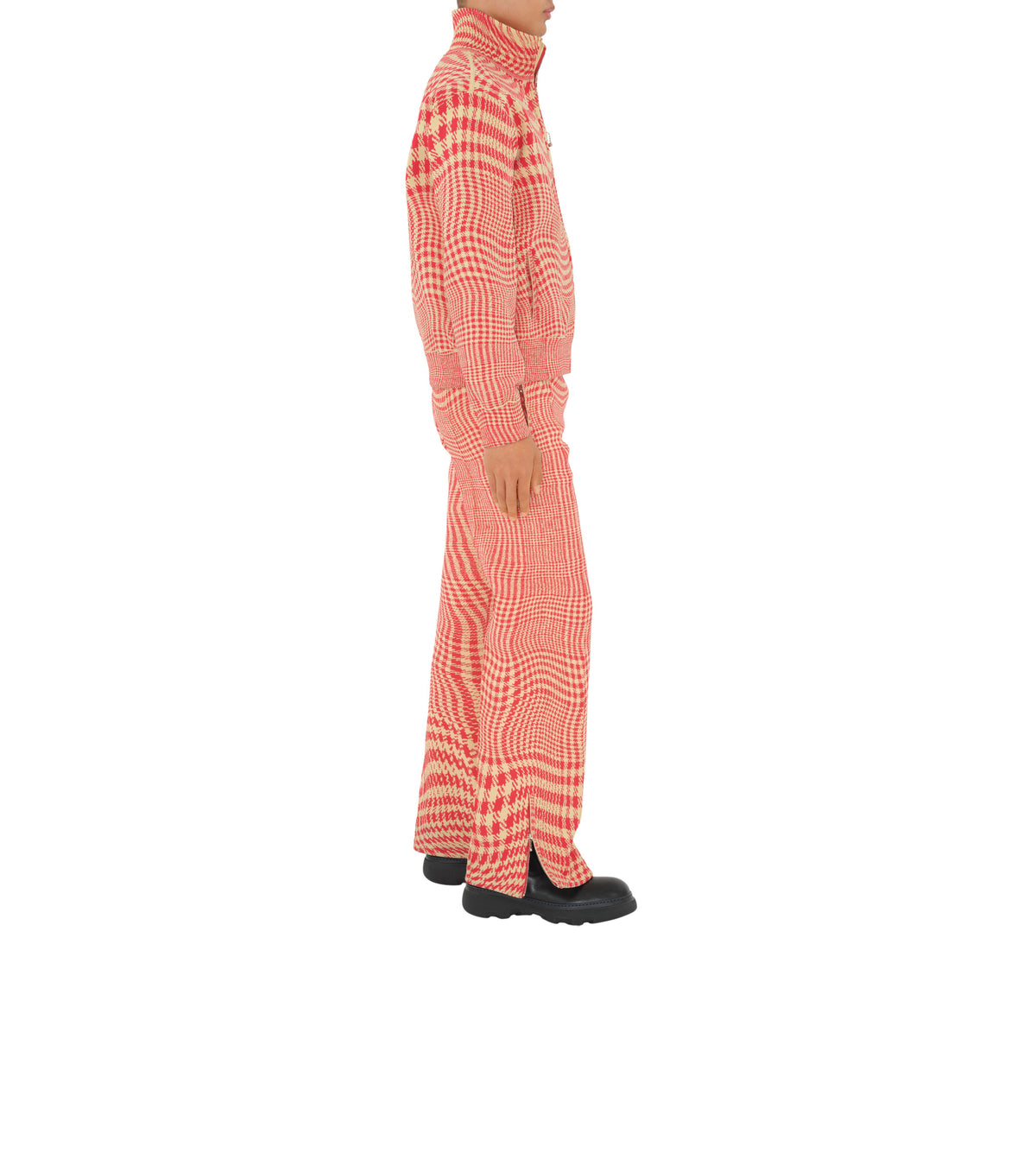 M KNIT JACKET MOTIFS PILLAR IP