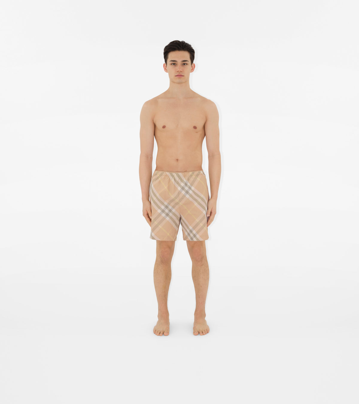 M SWIM SHORTS FLAX IP CHECK