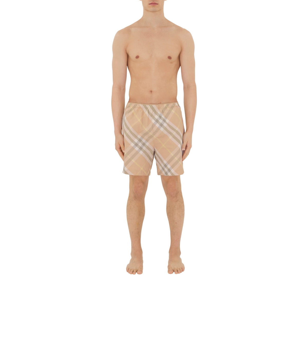 M SWIM SHORTS FLAX IP CHECK