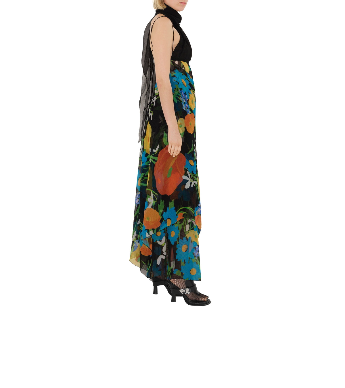 W HEELED SANDAL NOIR